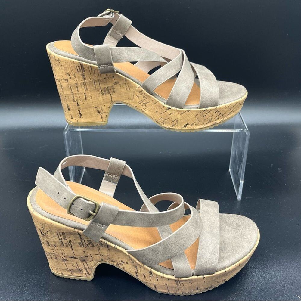 Maurice’s wedge heel women’s size 7.5 summer spring casual bohemian